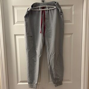 Figs High Waisted Womens Gray Zamora Joggers